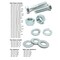 Boltsandnuts.Com Inch Grade 5 Hex Cap Screws, Hex Nuts, Flat & Lock Washers - 3400 PCS Assortment Kit #179 - alternate 2